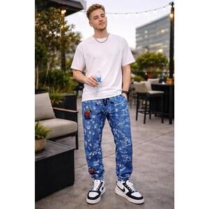 The Drilling Co Men’s Jogger Pants Large Fresh Prince of Bel-Air NWT Lined